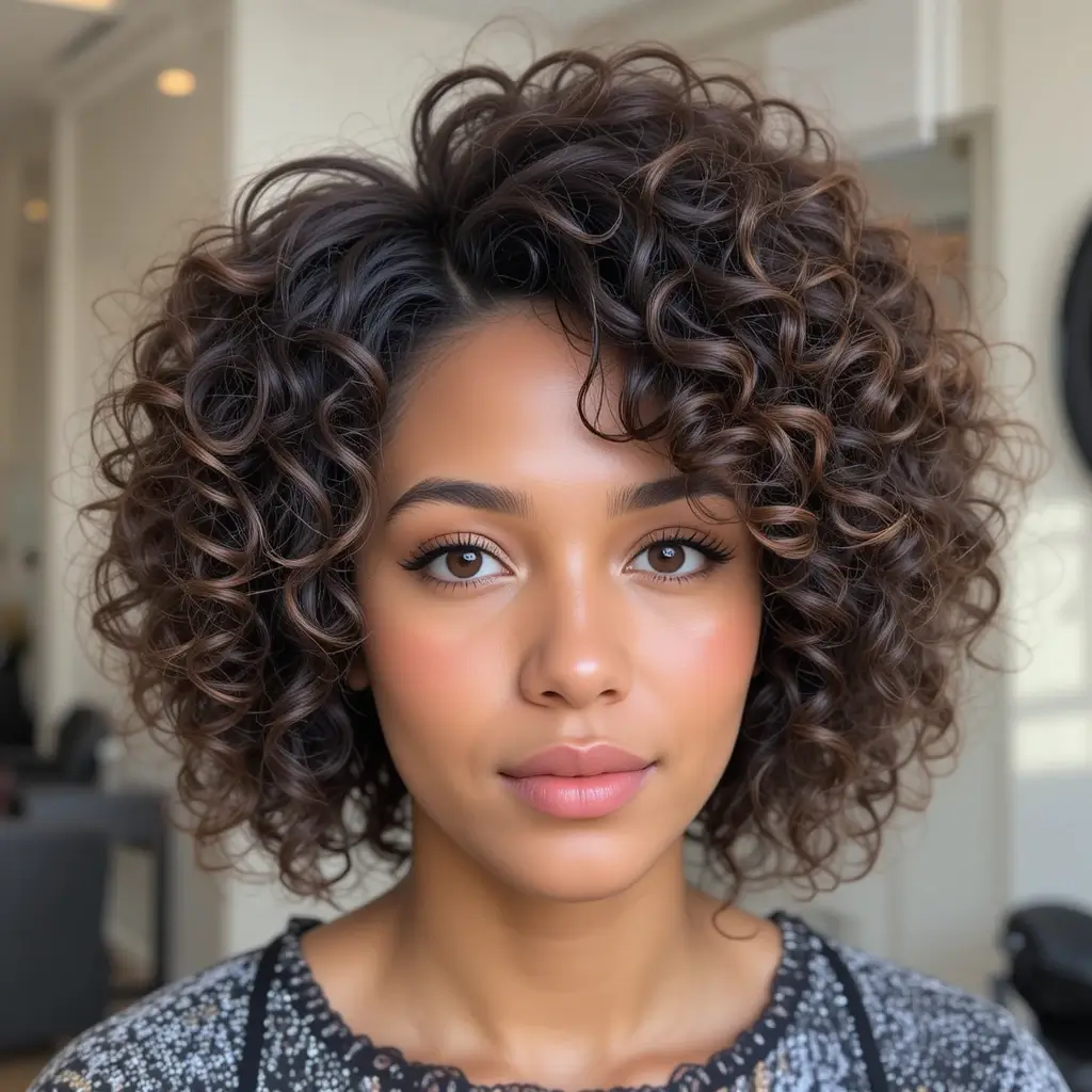 Wolf Cut for Coily Hair