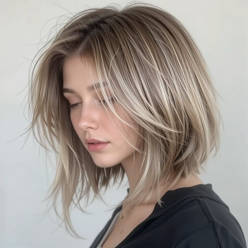 Long Wolf Cut with Face-Framing Layers