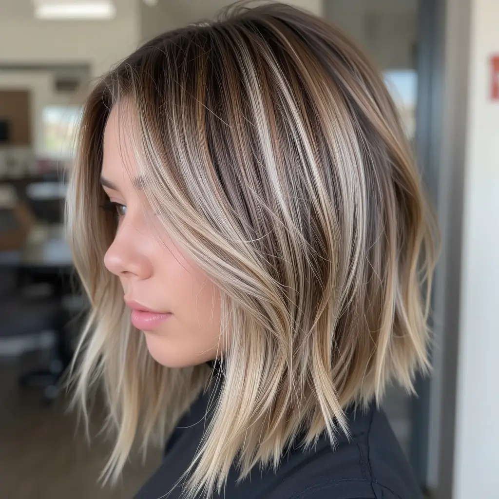 Wolf Cut with Highlighted Tips