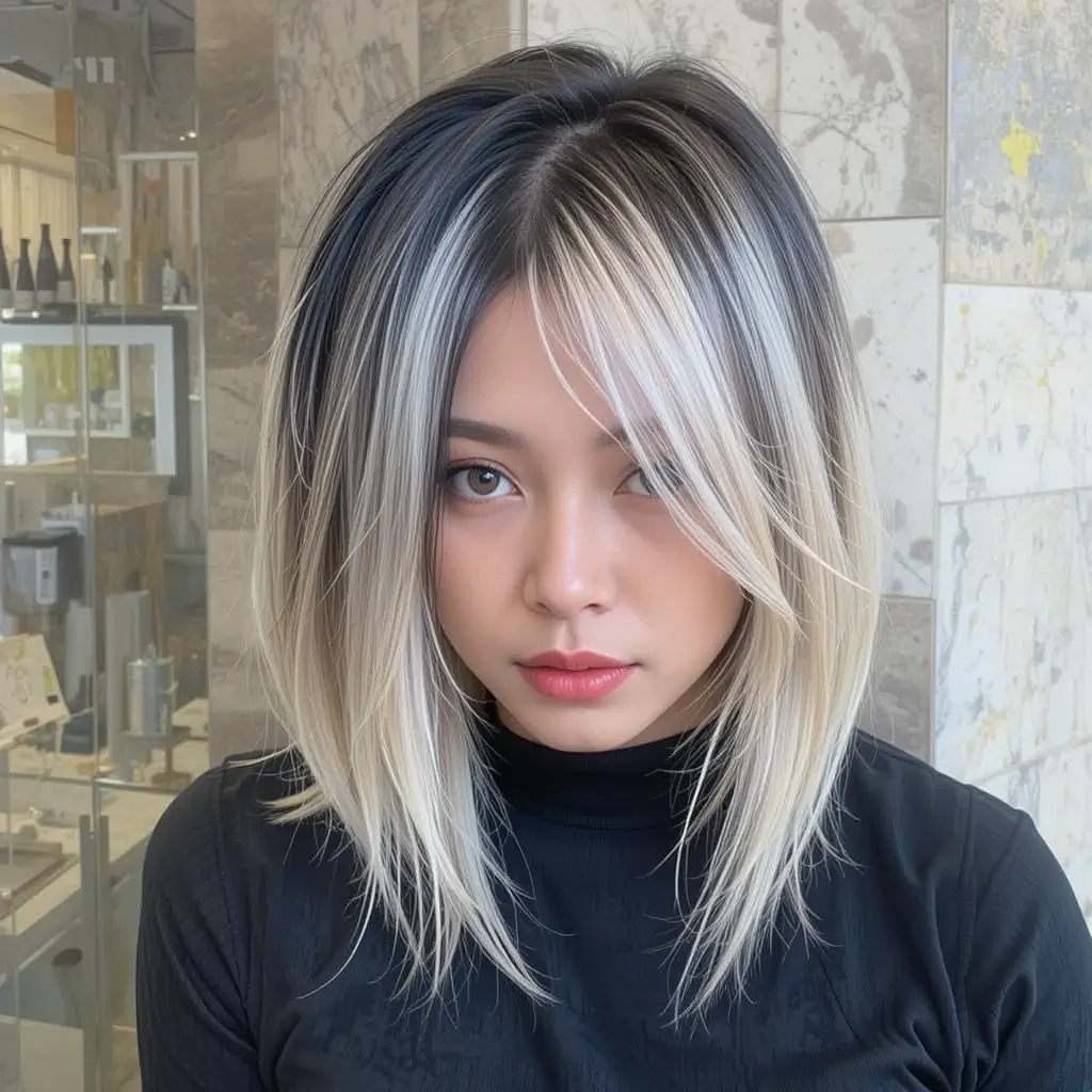 Wolf Cut with Shadow Root Color
