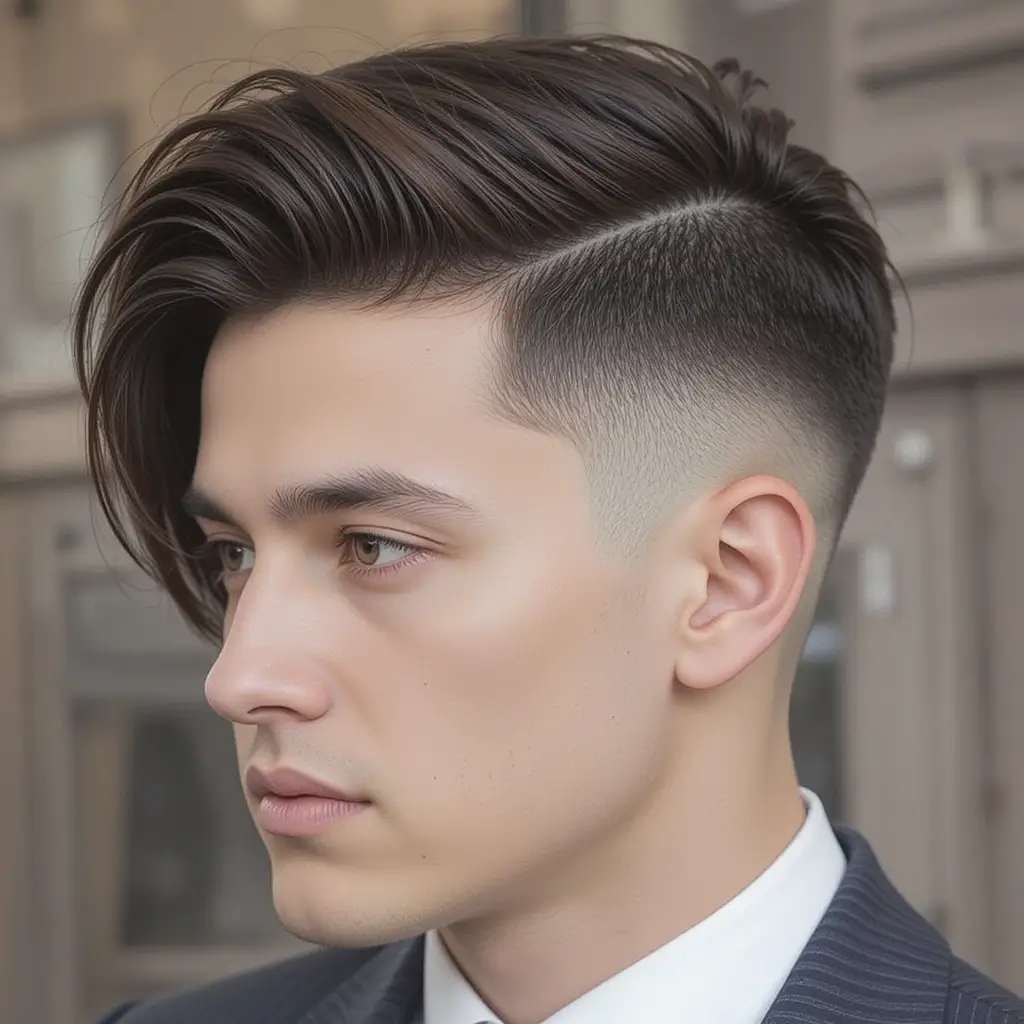 Wolf Cut with Side Part
