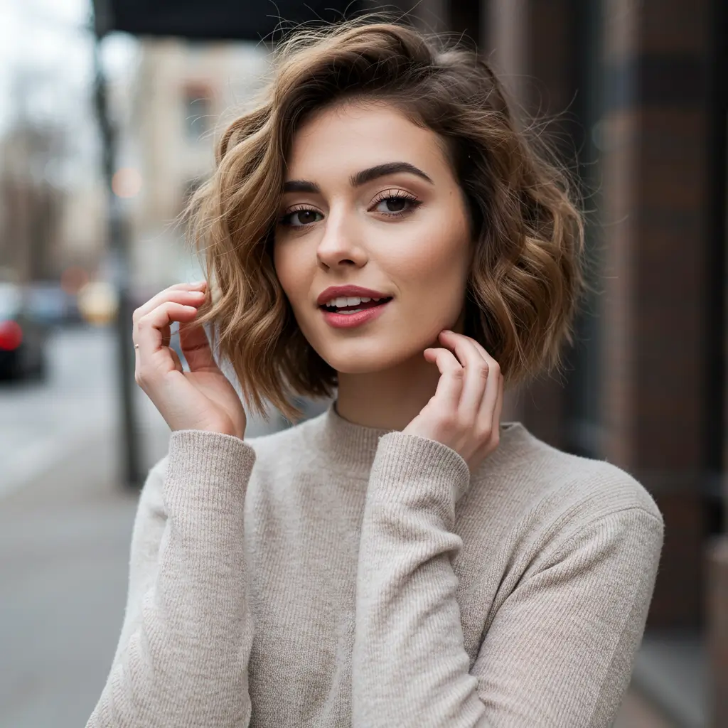 butterfly cut short hair