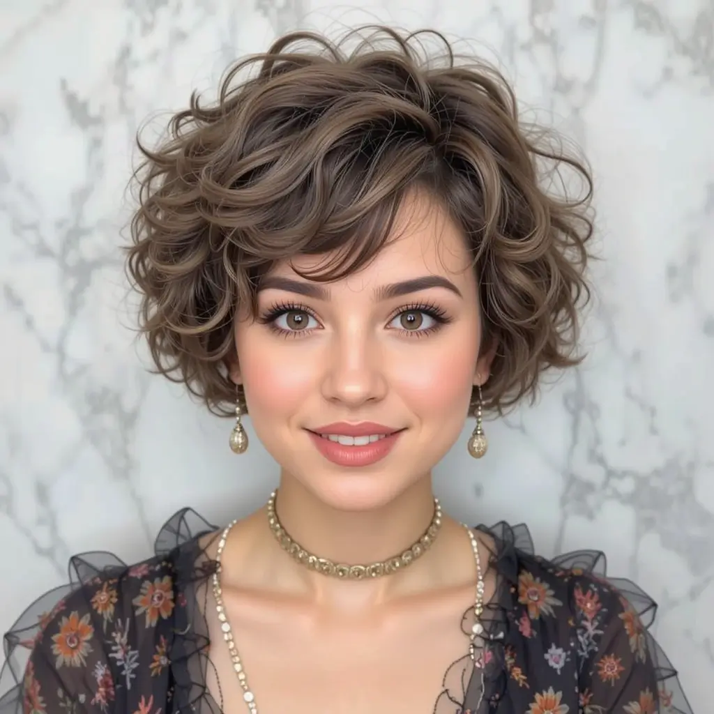 curly pixie cut