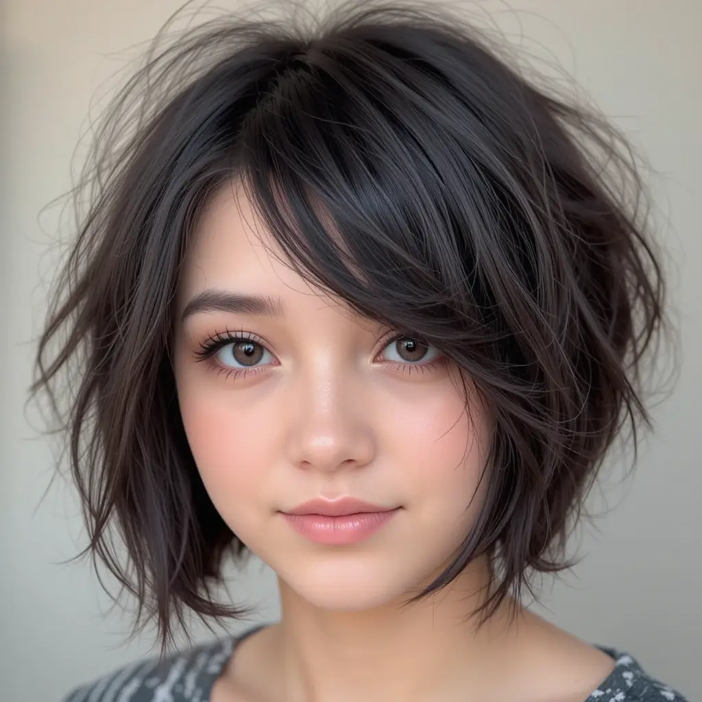 extured Pixie with Side Bangs