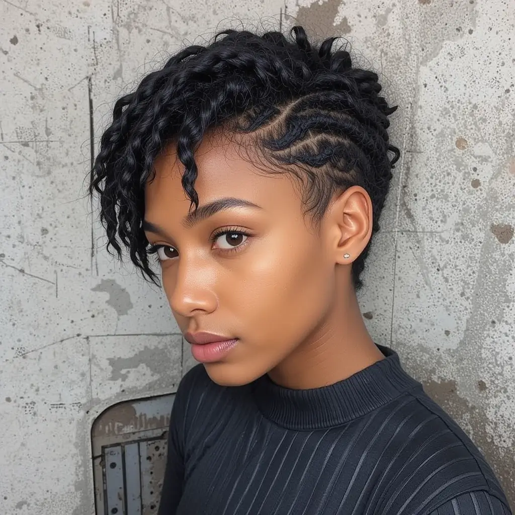 loc styles short hair