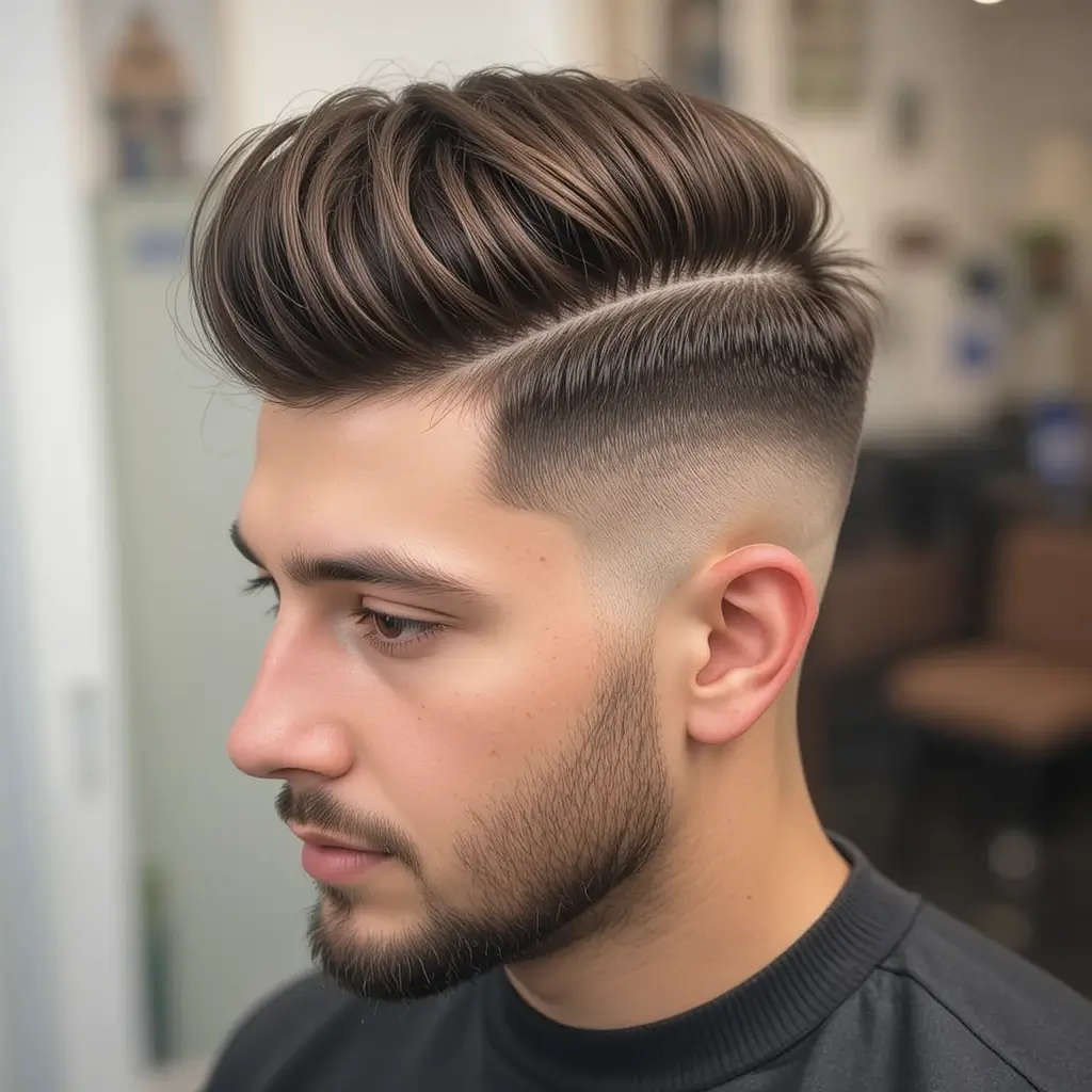 Long Top Faded Undercut