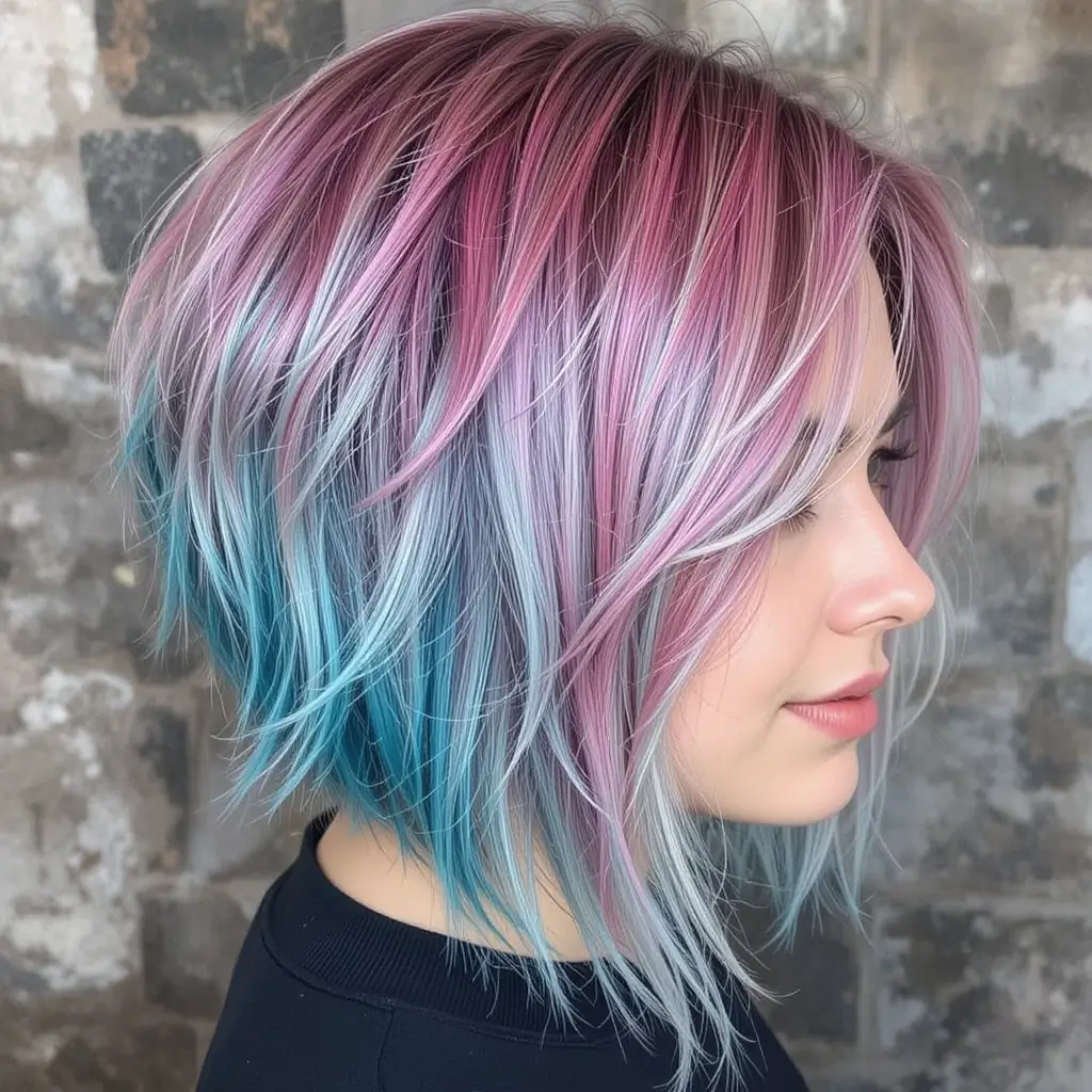 peekaboo hair color ideas for short hair