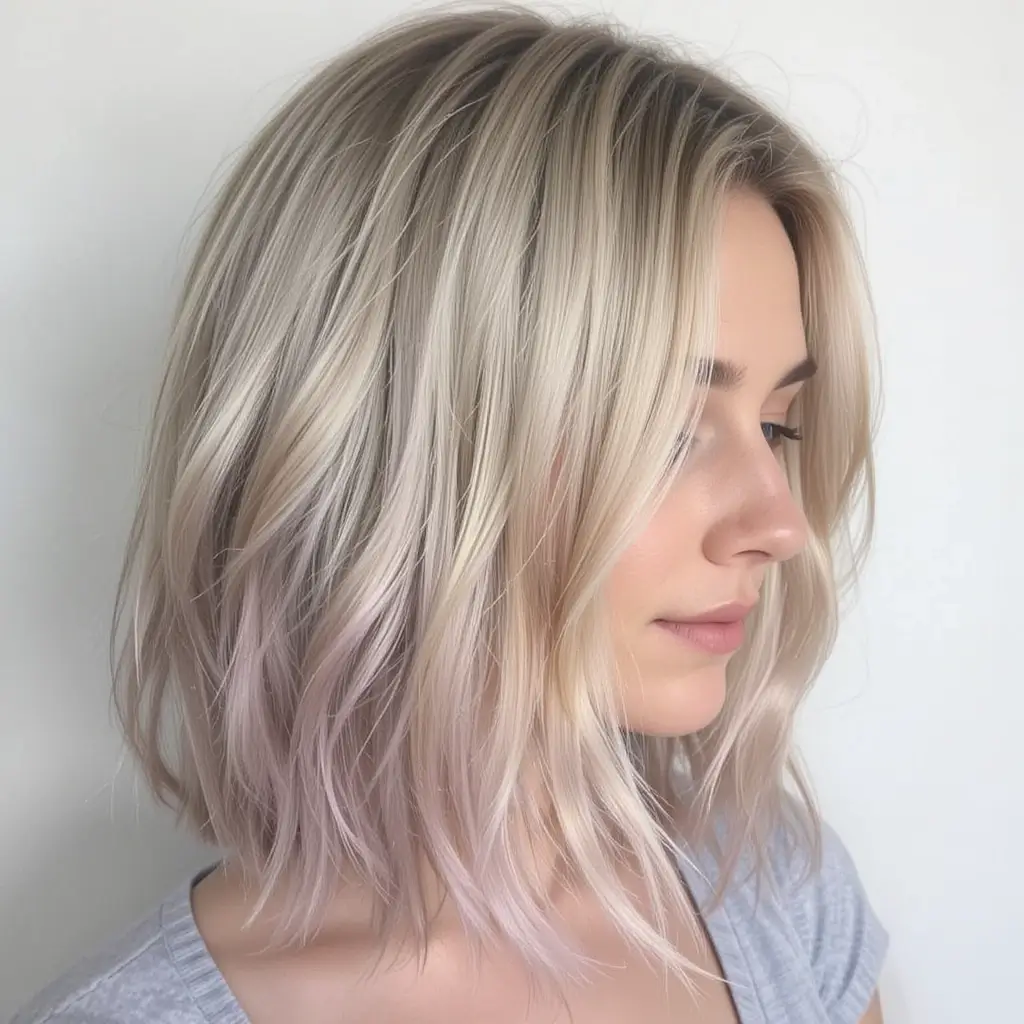 two tone hair color ideas for blondes