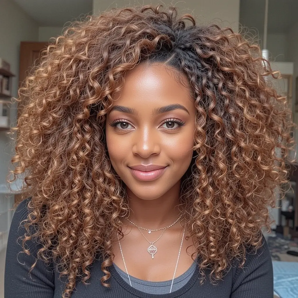 urgundy Ombre on Straight Hair