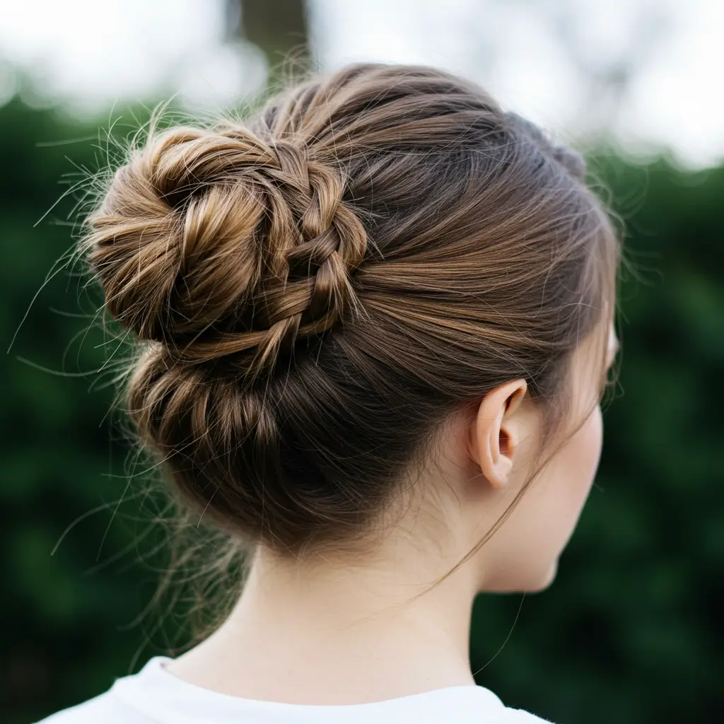 Braided Tucked Bun