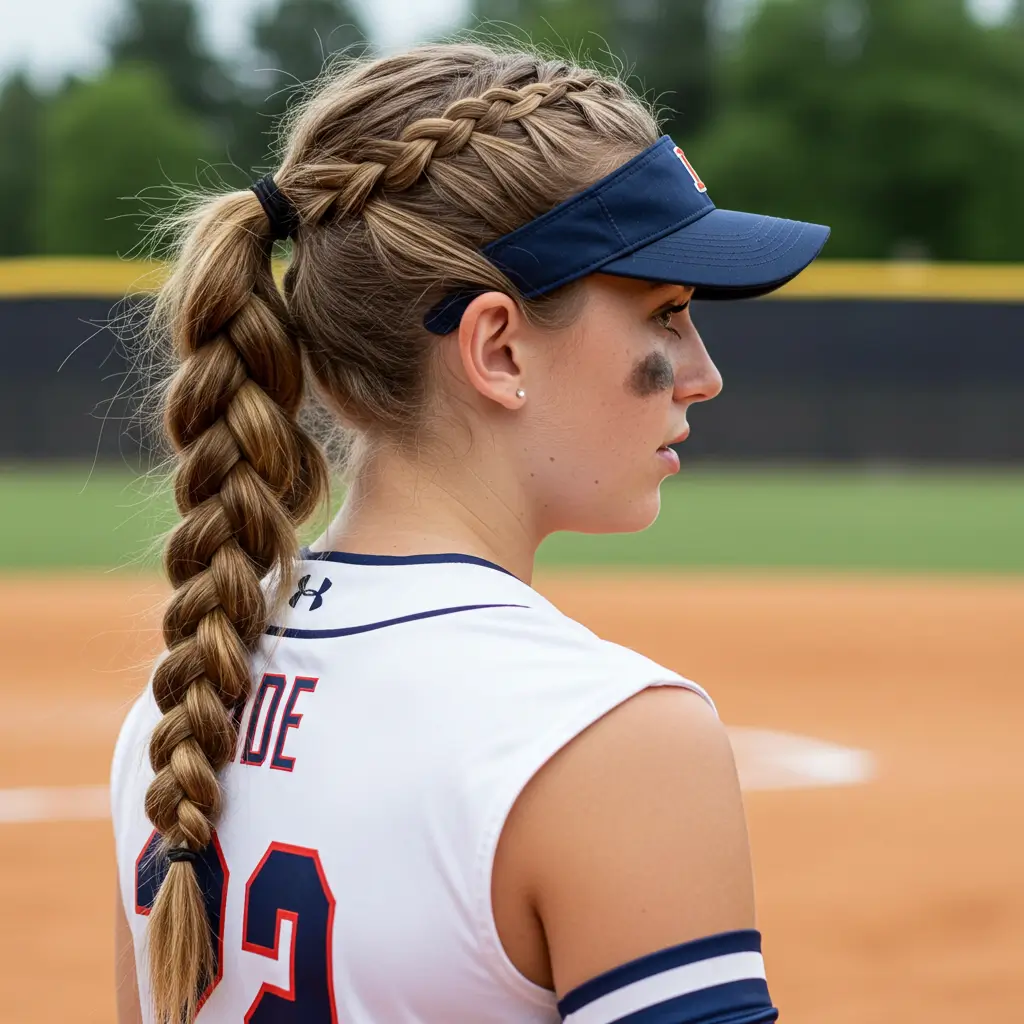 Dutch Braids into Low Buns