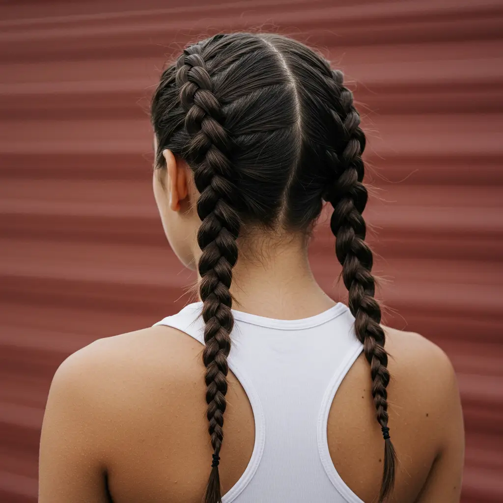 High Braided Ponytail