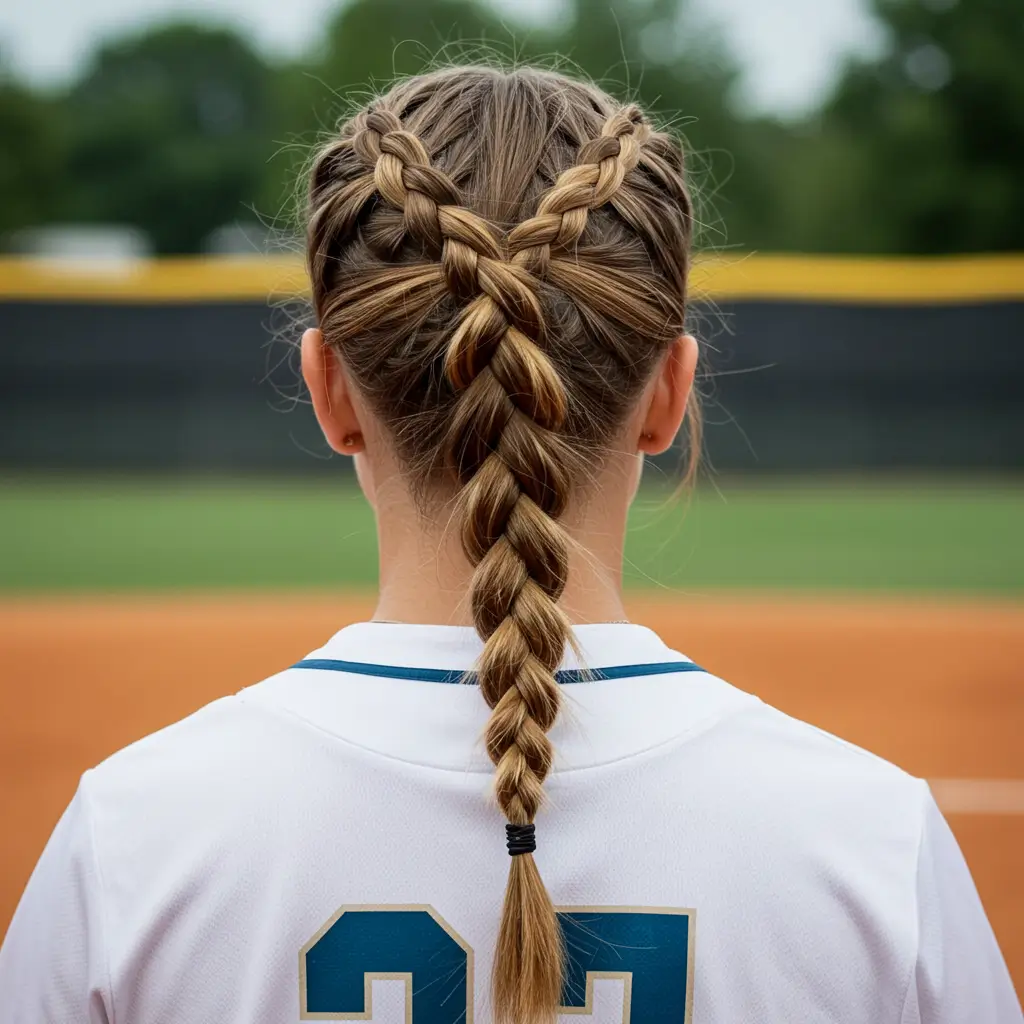 Low Braided Ponytail