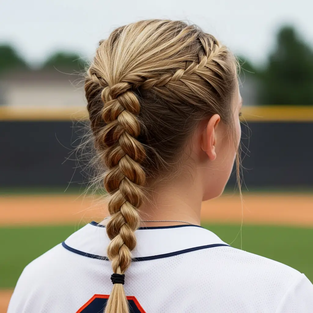 softball hairstyles