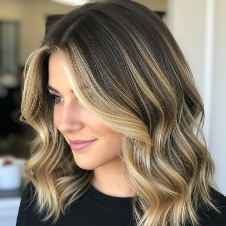 20 Beautiful Dark Brown Hair with Blonde Highlight Transformations