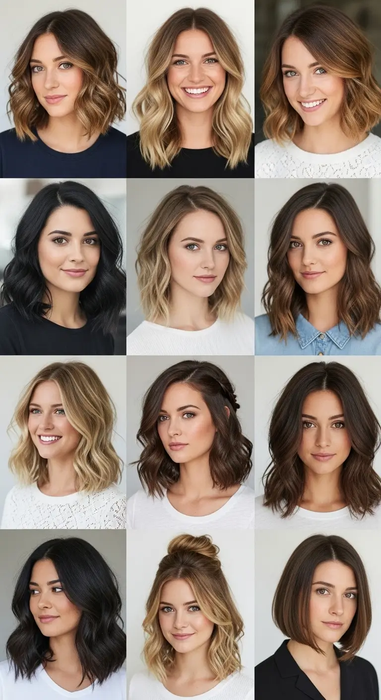 30 Stunning Shoulder Length Hair Styles for Busy Women