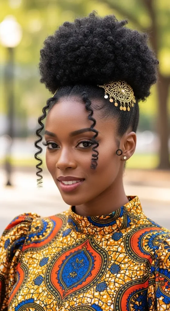 Afro Puff Hairstyle