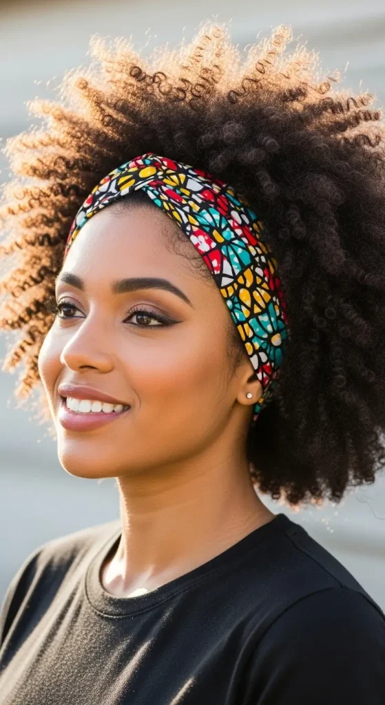 Afro with Headband