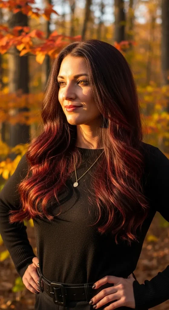 Auburn Dark Brown Hair