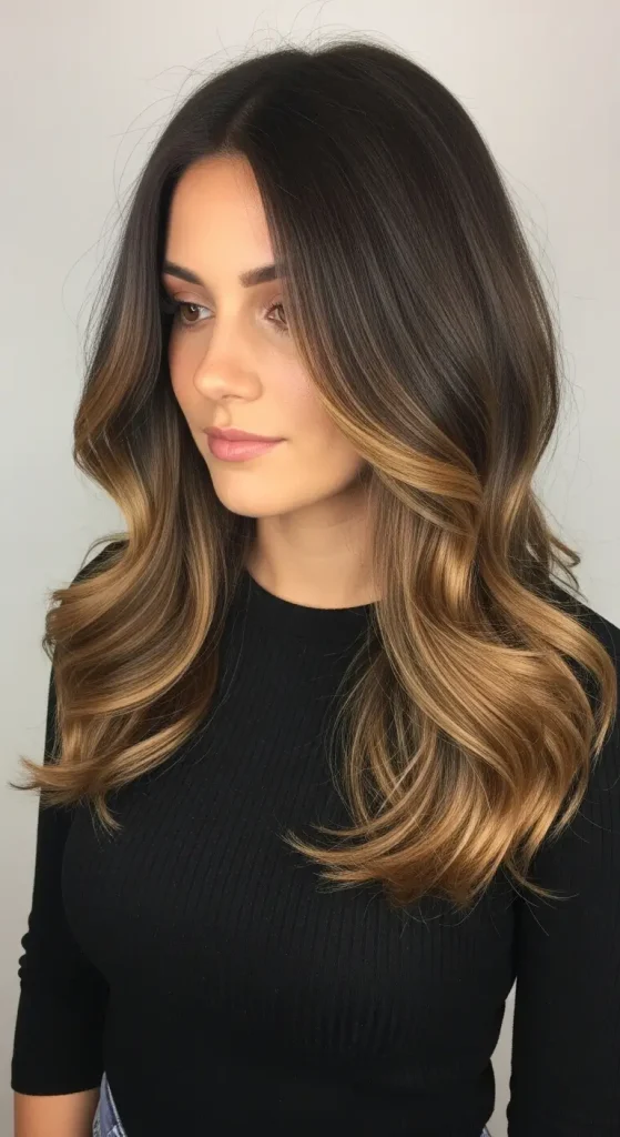 Balayage Dark Brown Hair