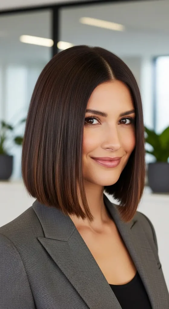 Blunt Shoulder Length Cut