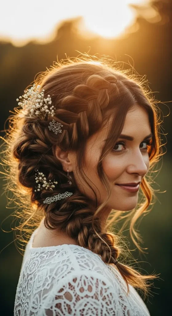Boho Braided Updo