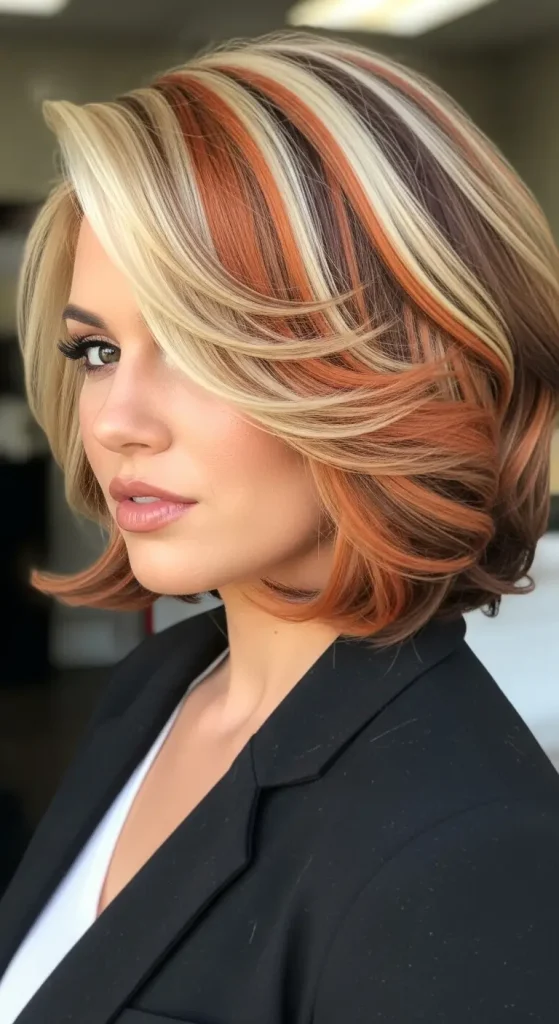 Bold Multi-Tone Calico Hair