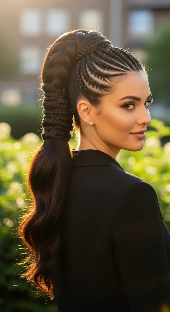 Braided Base Ponytail