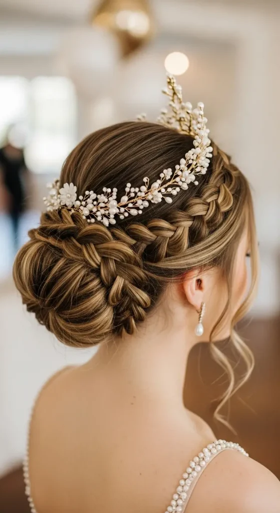Braided Crown Updo