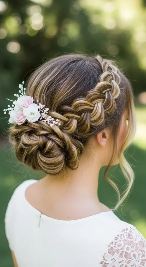 Braided Crown Updo