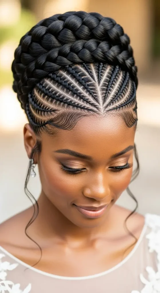 Braided Crown Updo
