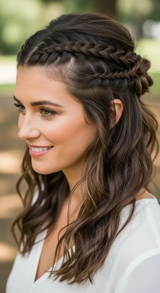 Braided Half-Up Style