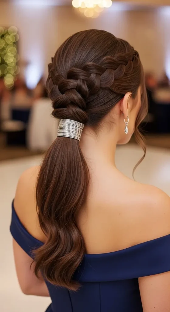 Braided Low Ponytail