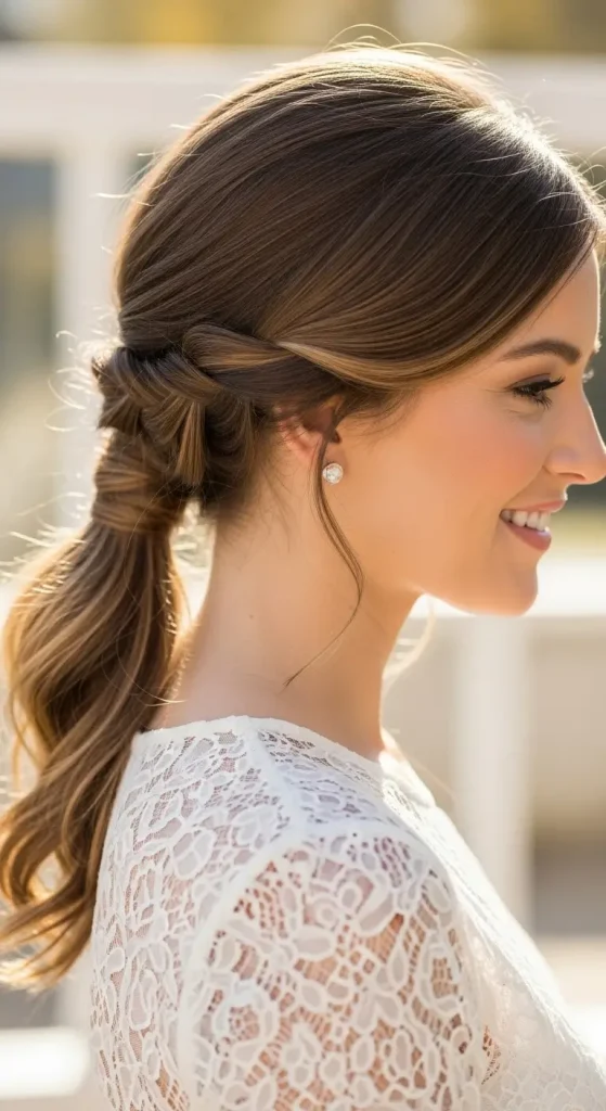 Braided Low Ponytail