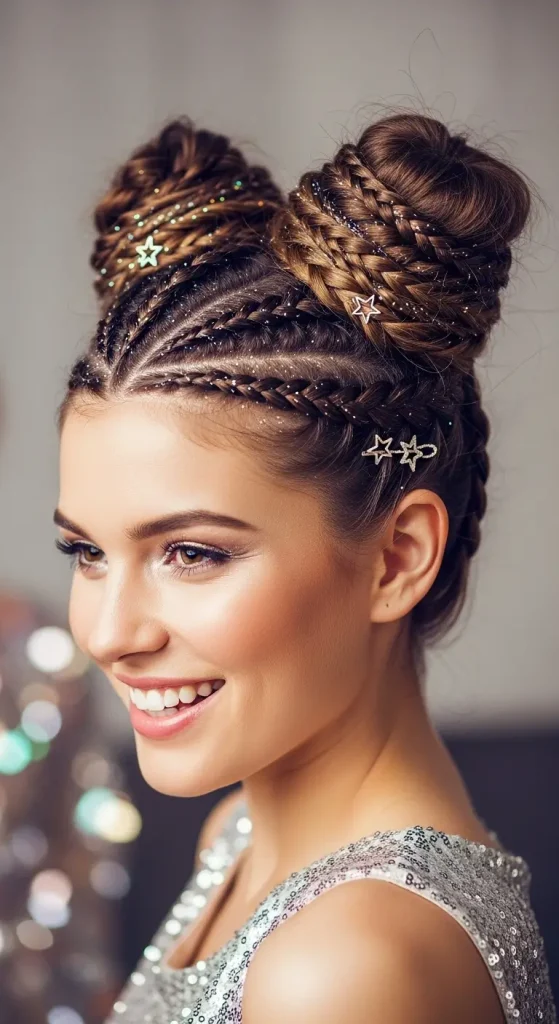 Braided Space Buns