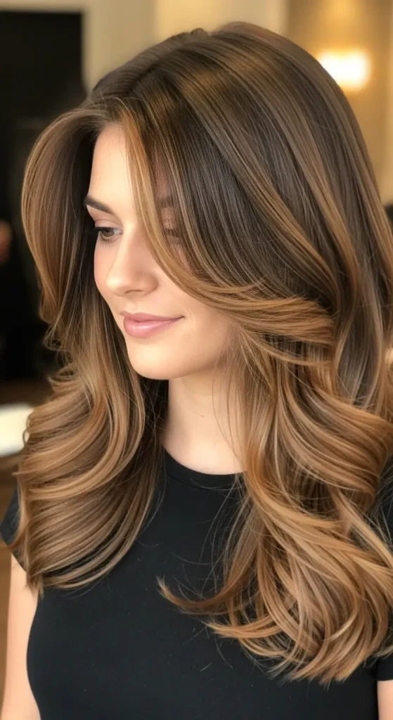 Bronze Money Piece on Chocolate Brown Waves