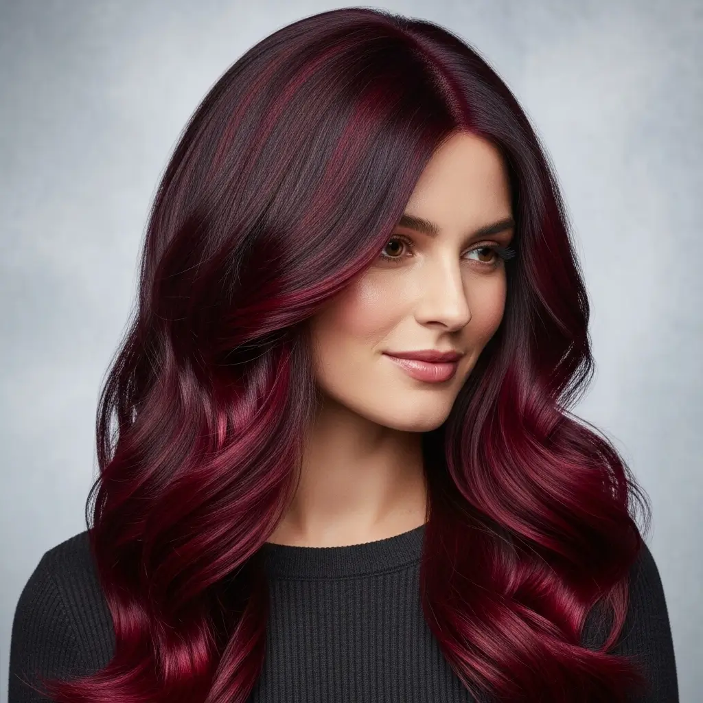 . Burgundy Highlights