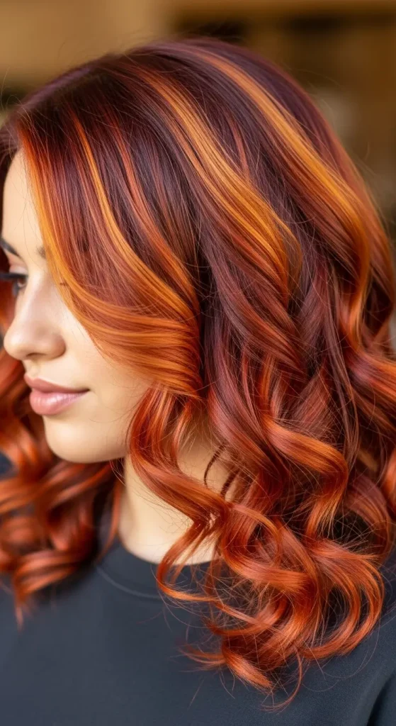 Burnt Sienna Calico Highlights