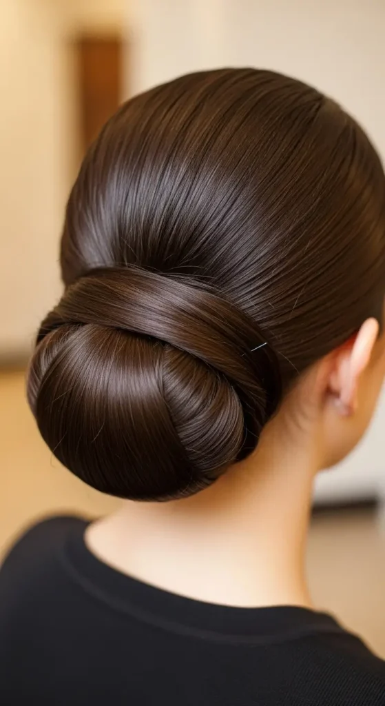 Chignon with Hair Wrap