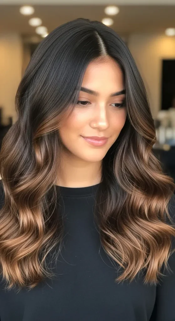 Chocolate Melt Dark Brown Hair with Dimension
