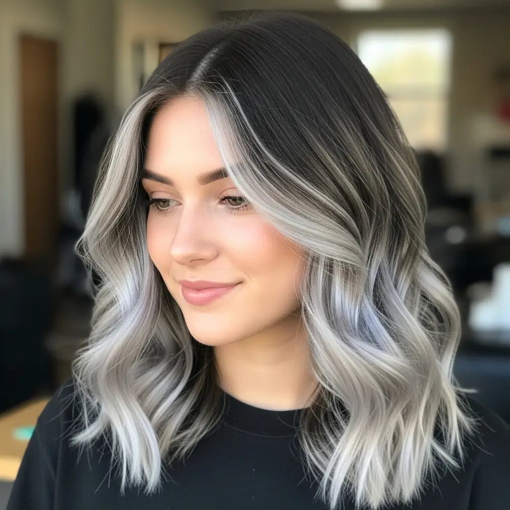 . Chunky Platinum Money Piece Highlights