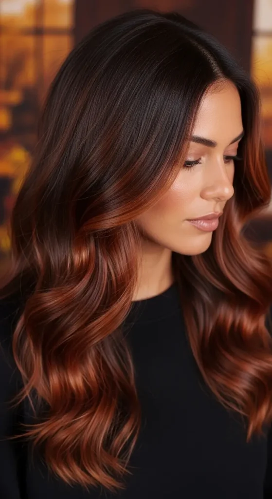  Cinnamon Balayage for Cozy Vibes
