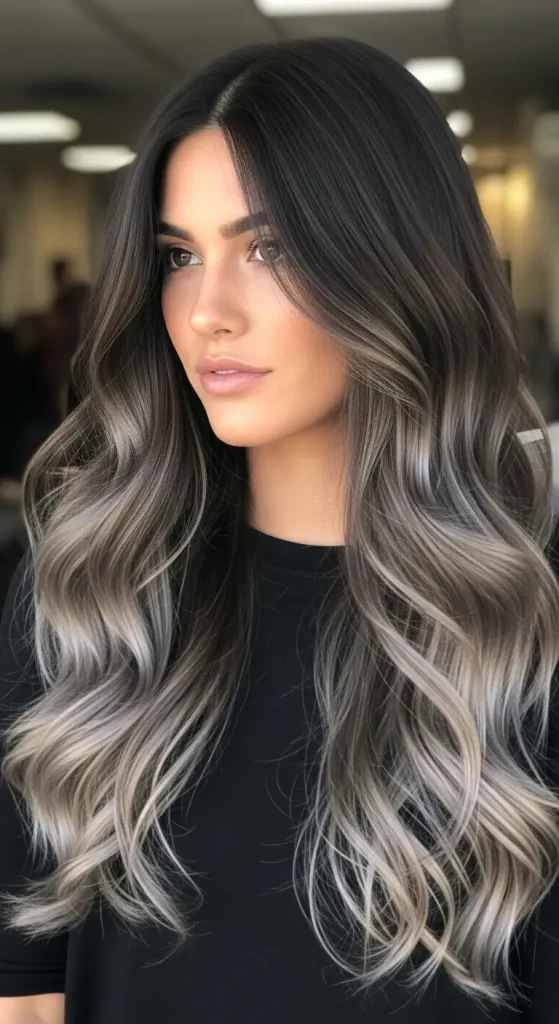 Cool Dark Brown Ombre