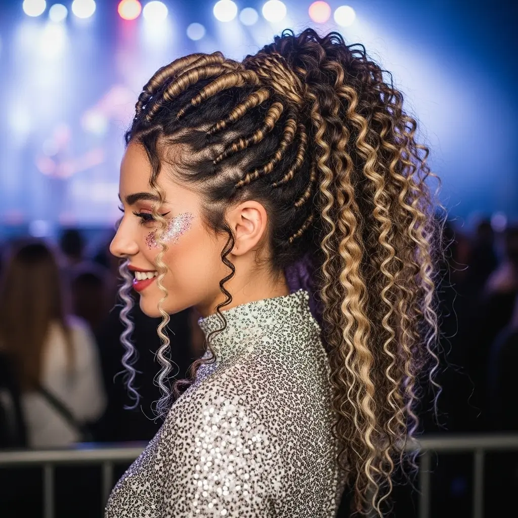 Crimped Ponytail
