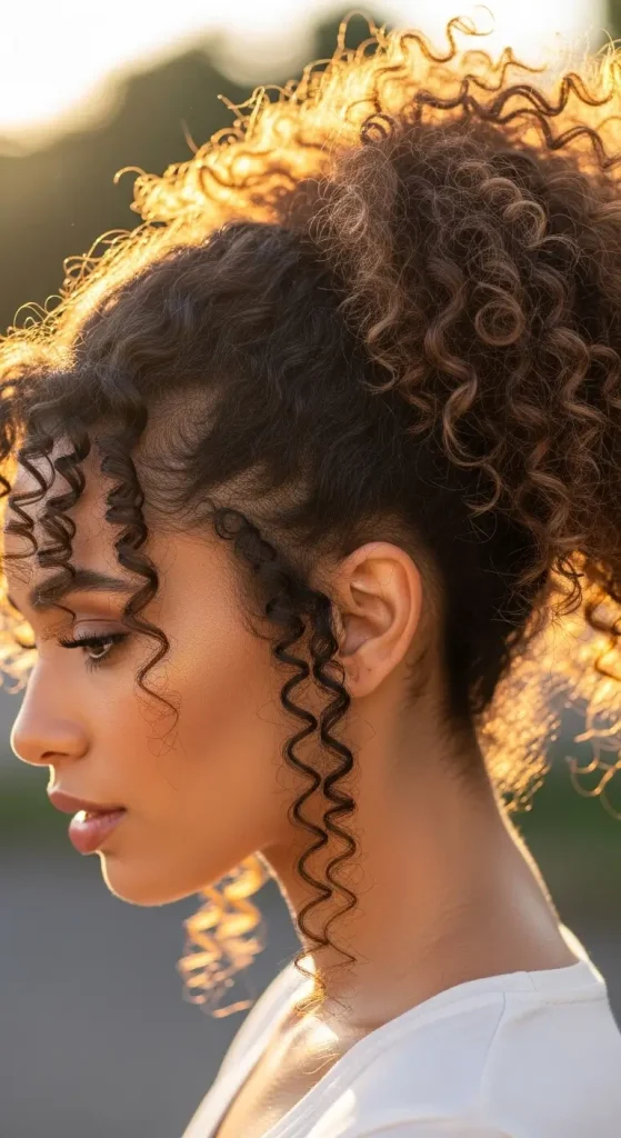 . Curly High Ponytail