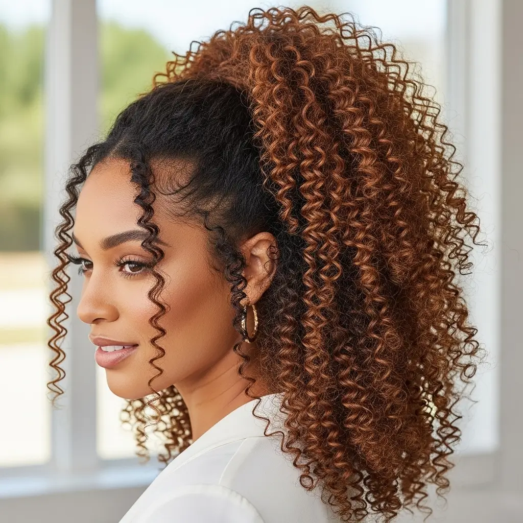 Curly Ponytail