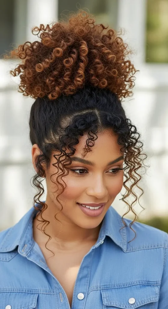 Curly Puff Ponytail