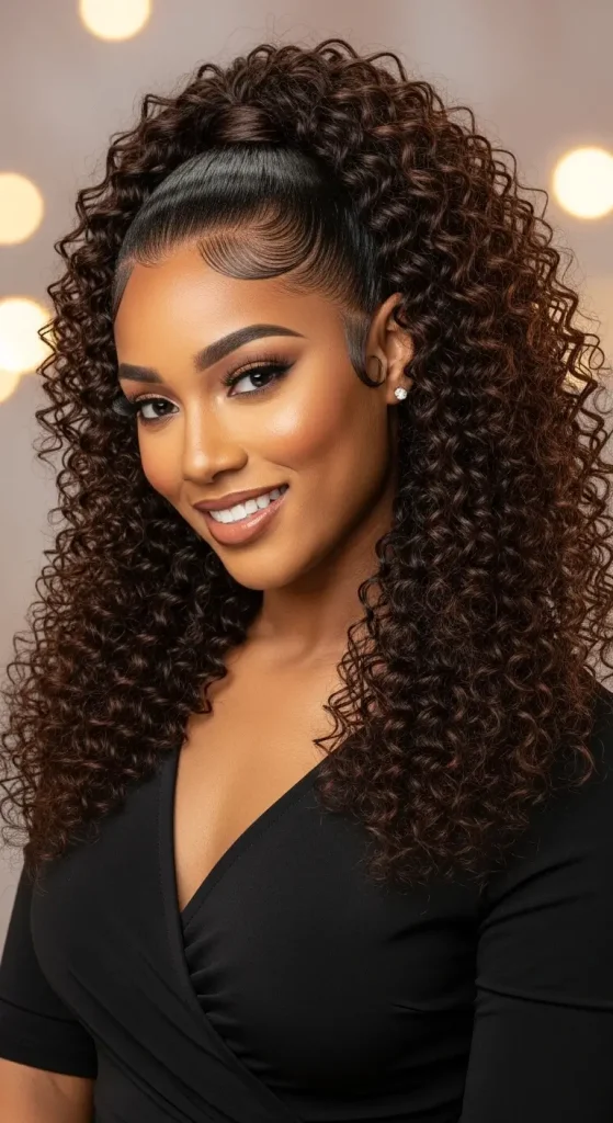 Curly Quick Weave Ponytail