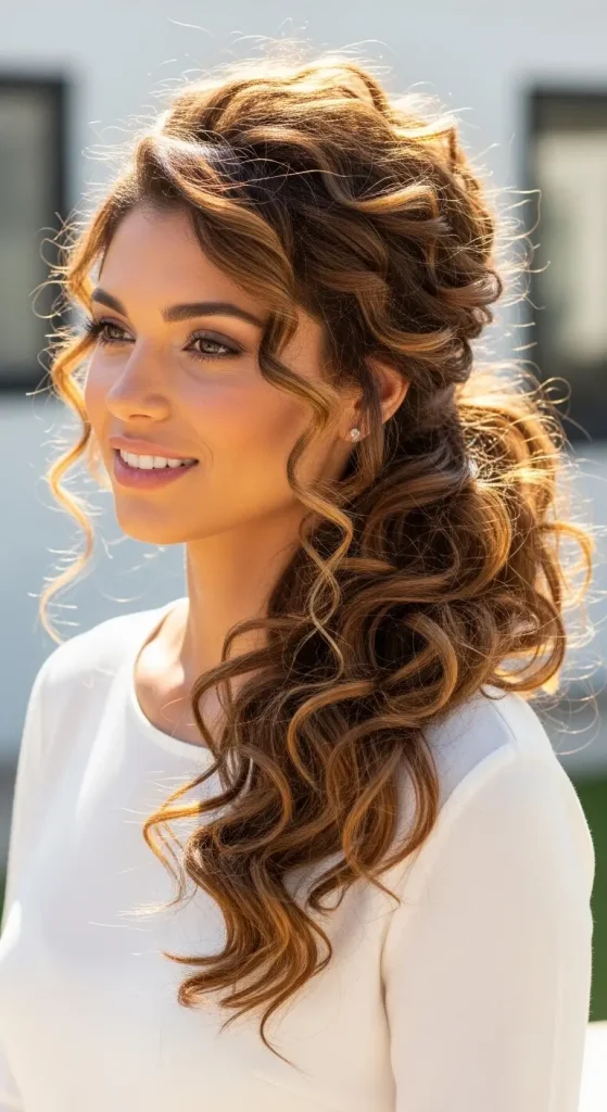 Curly Side Ponytail