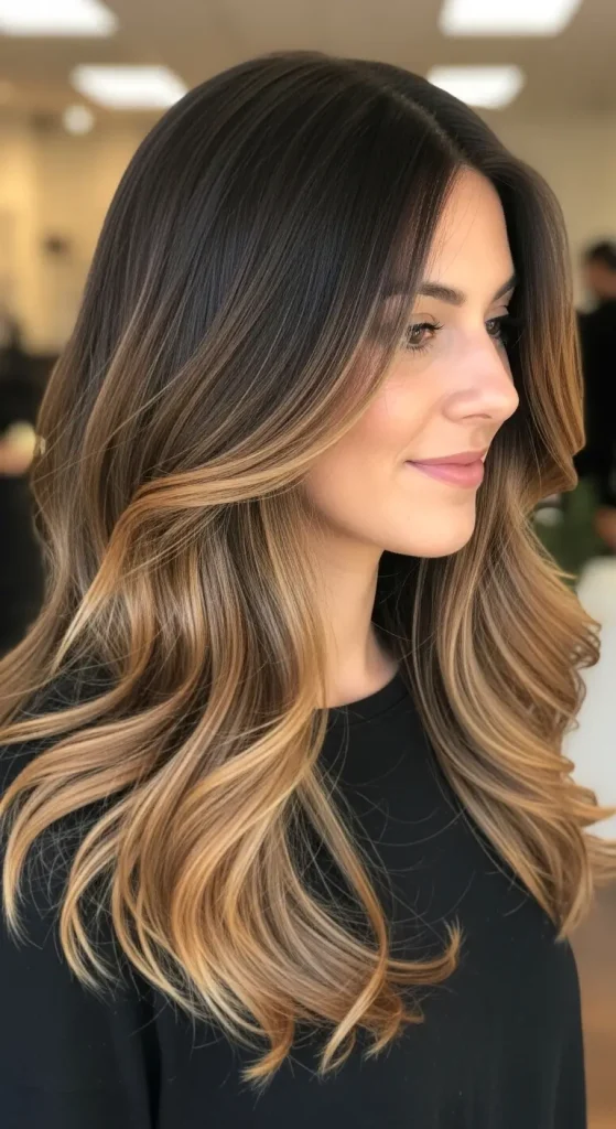 Dark Brown Balayage